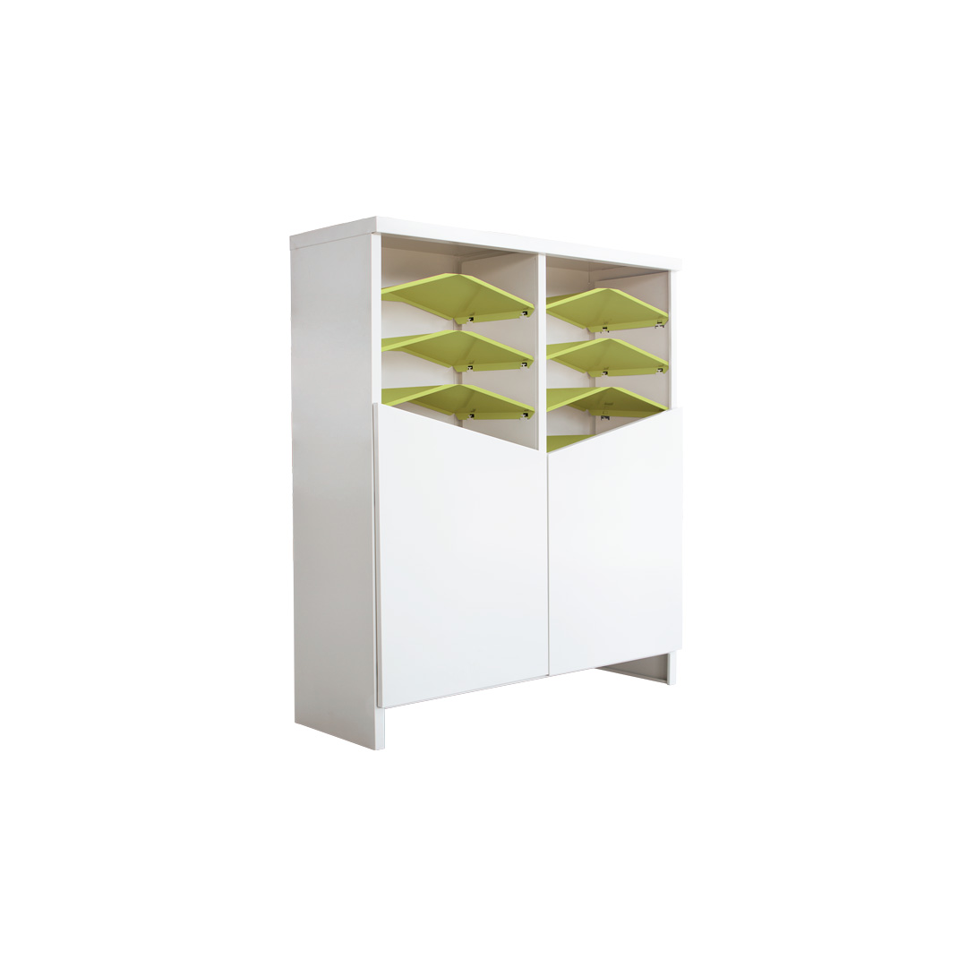 ตู้รองเท้าบานเปิดKIOSK