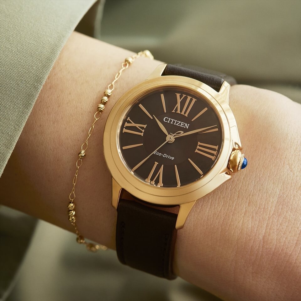 Citizen EM1163-09X นาฬิกาผู้หญิง Citizen l ROUND Collection Eco-Drive Women's Watch