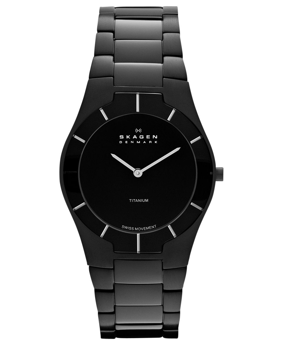 Skagen 585XLTMXB นาฬิกาผู้ชาย Skagen รุ่น 585XLTMXB, Thyge Black Links Swiss Men's Watch