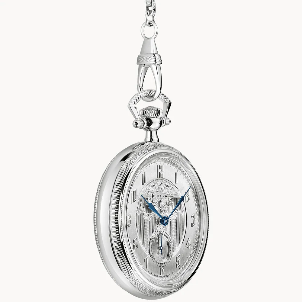 Bulova 96A325 นาฬิกาพก Bulova Archive Series Art Deco 150th Anniversary Pocket Watch Swiss Limited Edition of 350 Pcs.