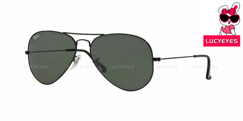 RAYBAN RB3025 L2823 ORIGINAL AVIATOR Size 58 กรอบดำ เลนส์ G-15