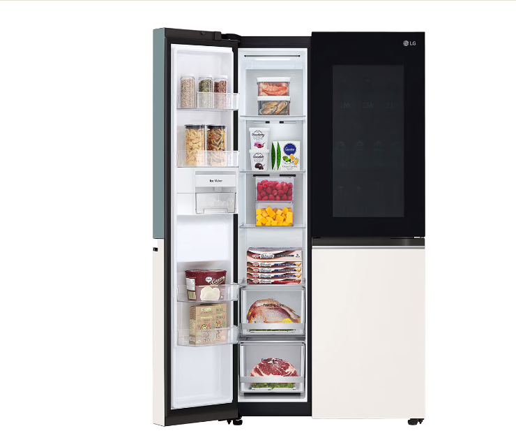 [ผ่อน0%] LG ตู้เย็น Instaview Door-in-Door รุ่น GC-Q257CMFW ขนาด 23.1 คิว ระบบ Smart Inverter Compressor Smart WI-FI (ชลบุรี ส่งฟรี)