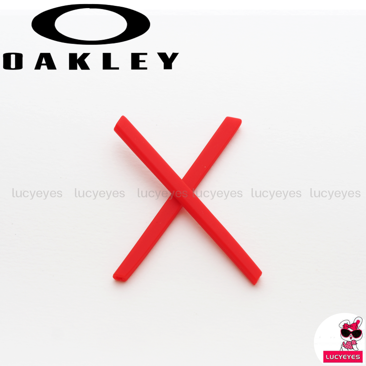 ยางขาแว่น OAKLEY OO4075, SQUARE WIRE สีแดง