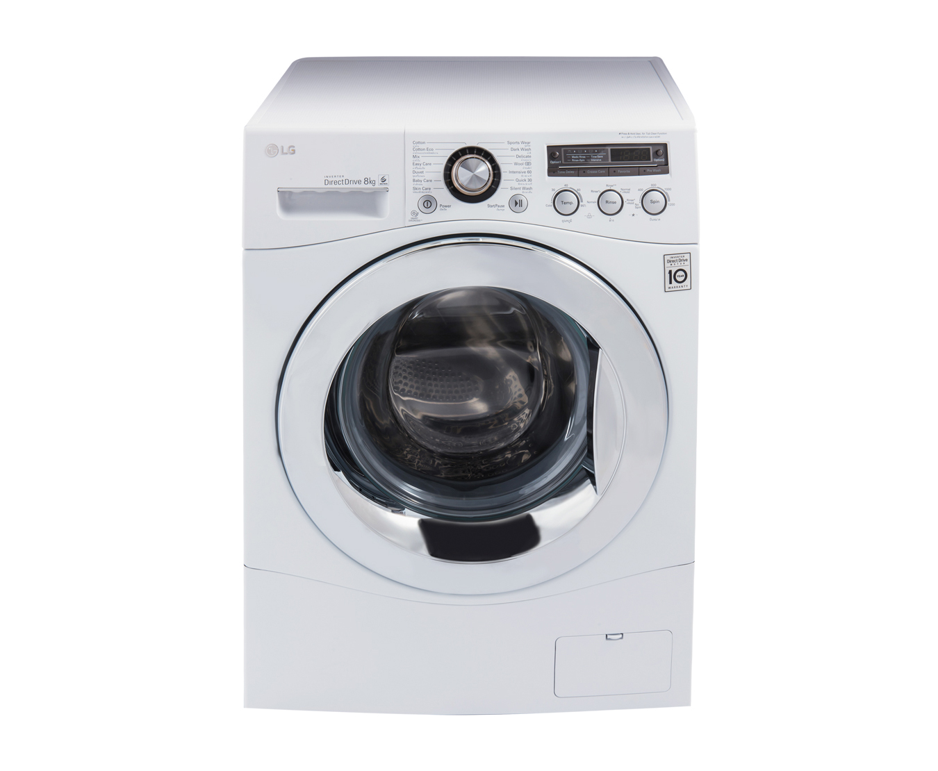 เครื่องซักผ้าฝาหน้า 8kg LG WD-12090TD
