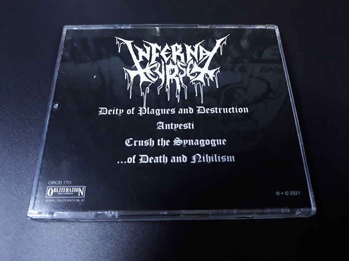 INFERNAL CURSE 'S/T' CD.