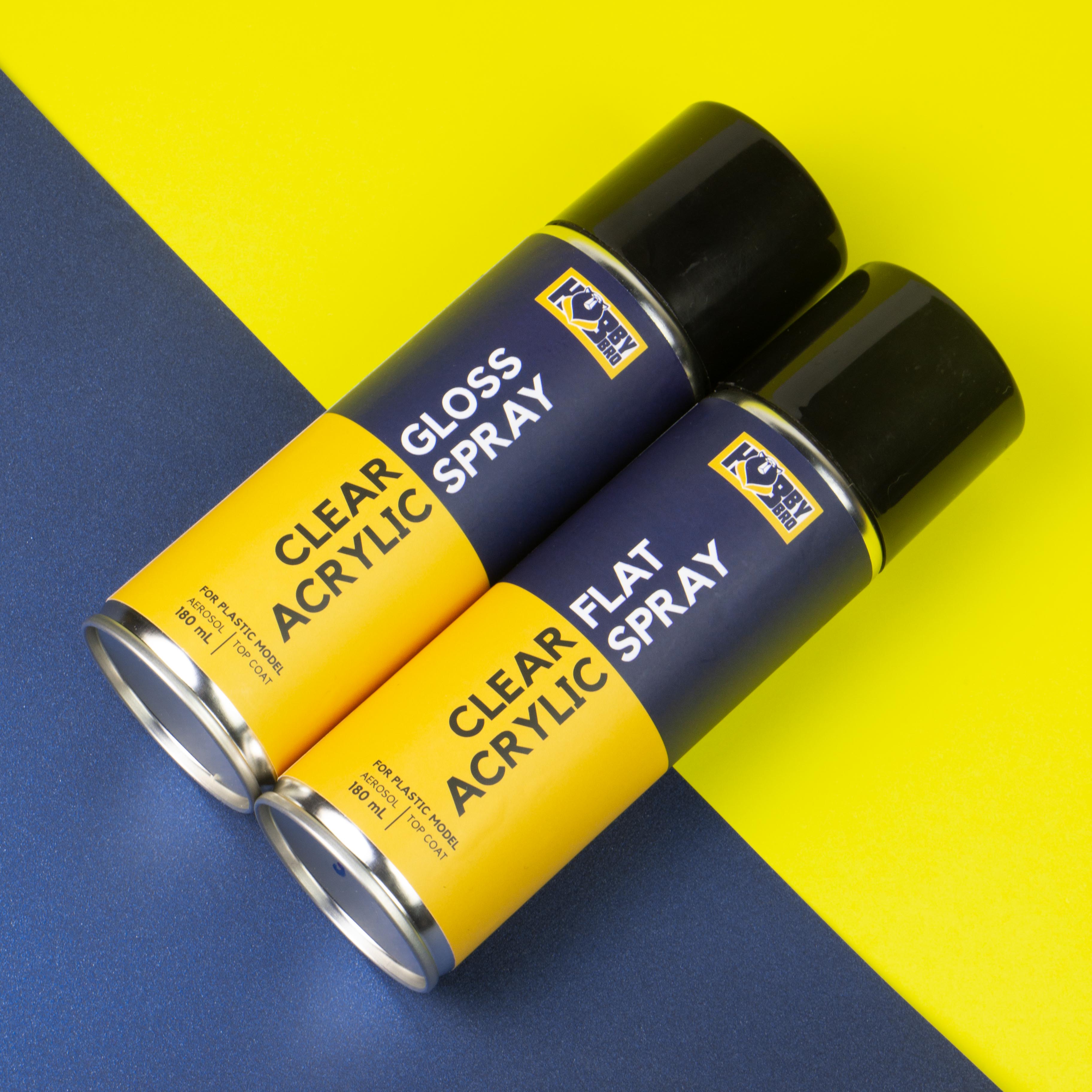 HOBBY BRO - CLEAR GROSS ACRYLIC SPRAY 180 ml.