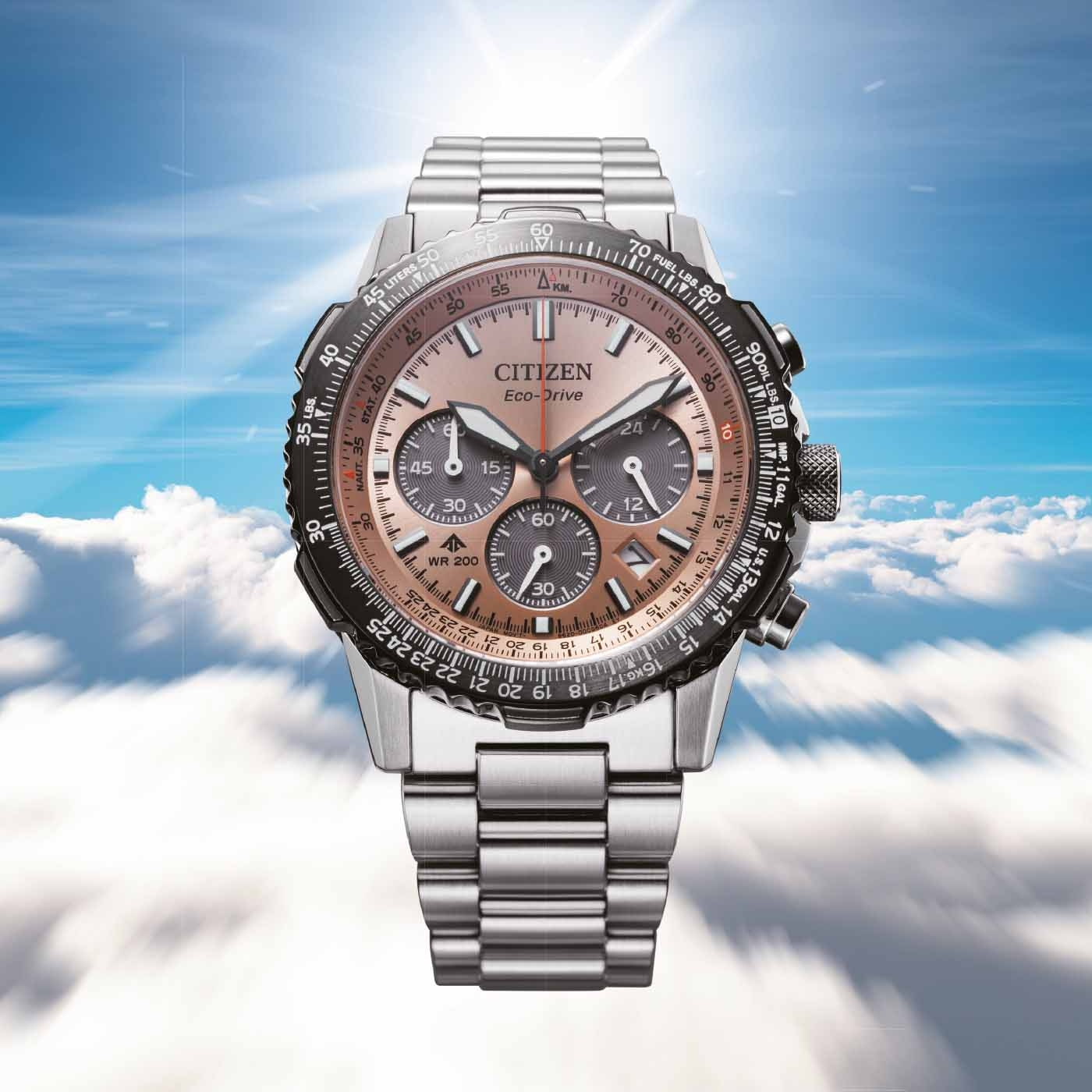 Citizen CA4664-60X นาฬิกาผู้ชาย Eco-Drive Promaster Navihawk Sky Chrono Men's Watch