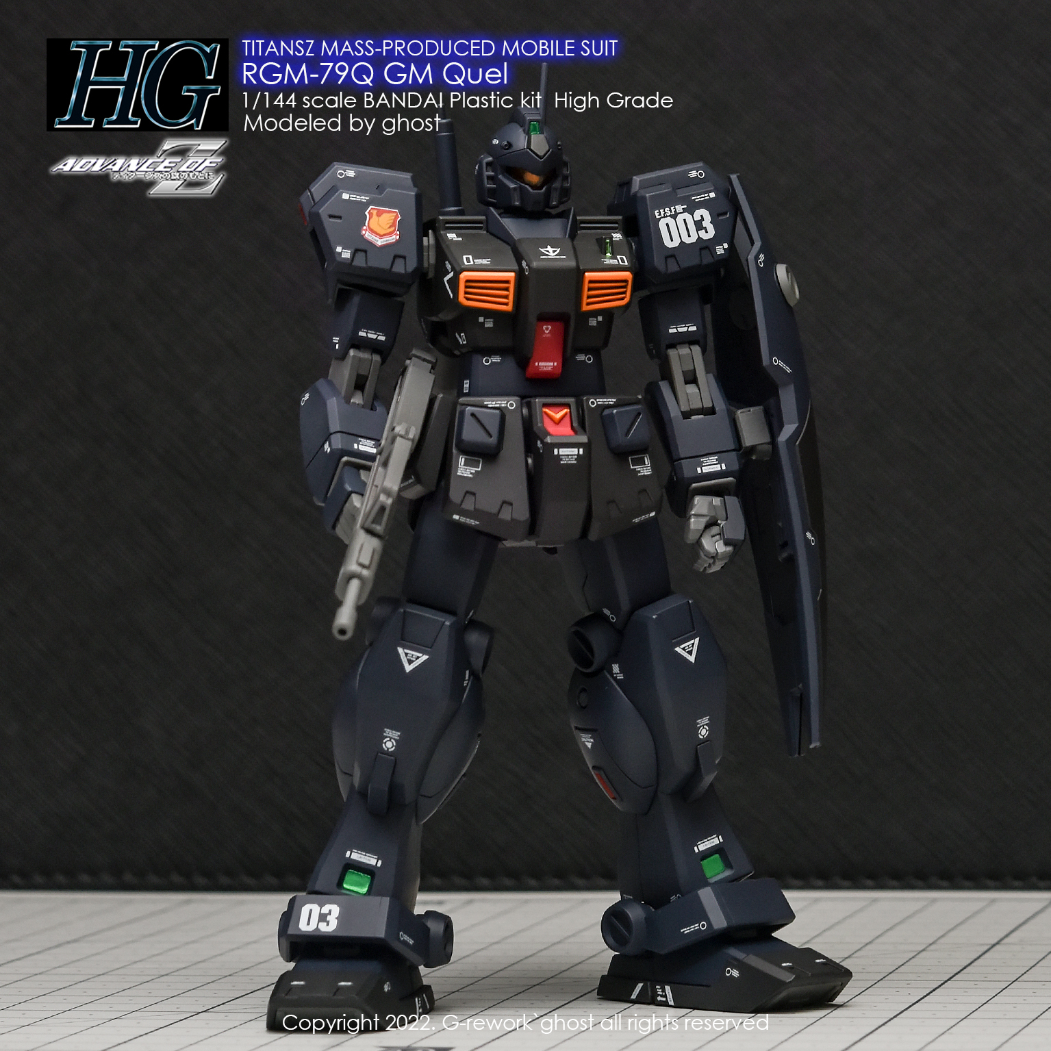 G-REWORK CUSTOM DECAL HG 1/144 RQM-79Q GM QUEL