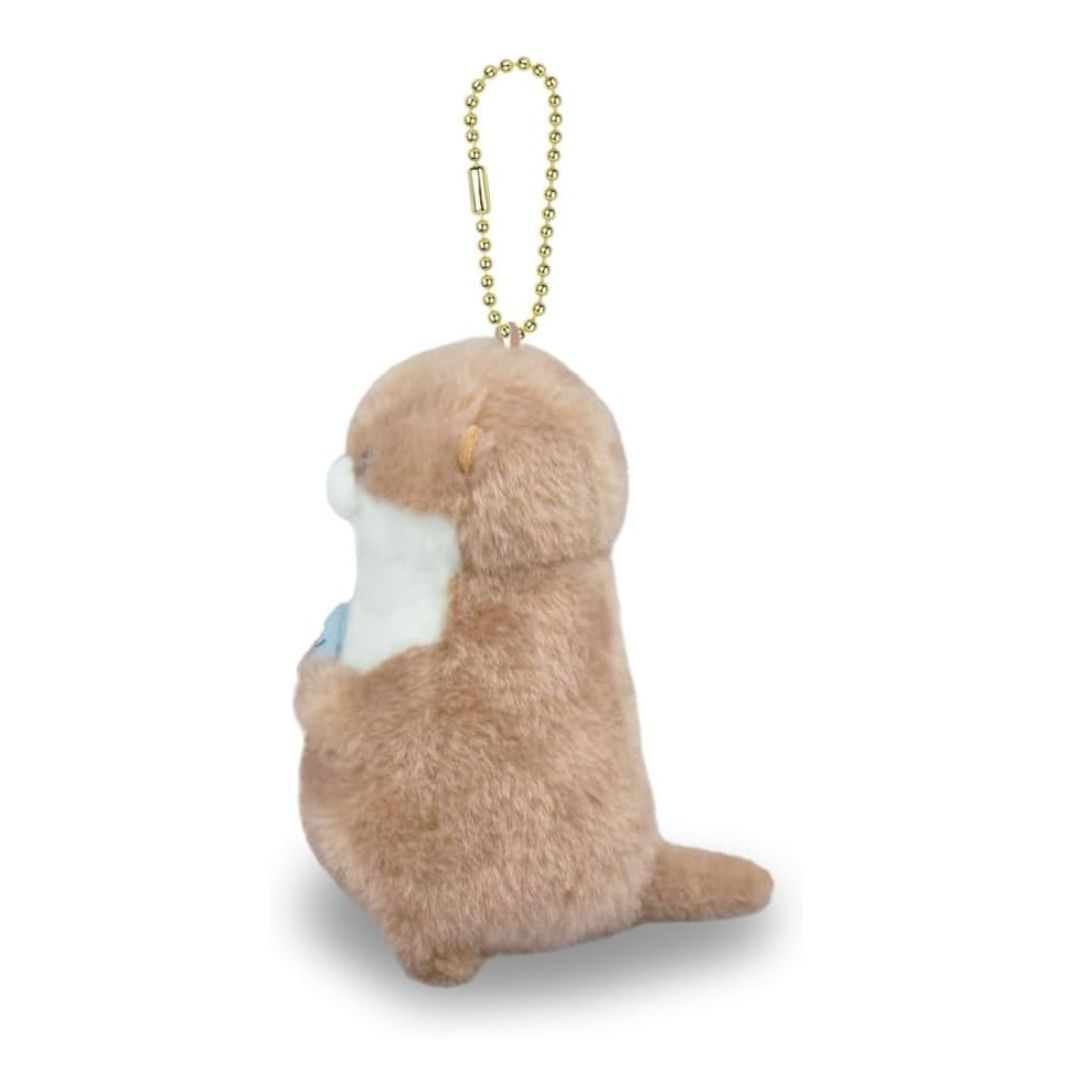 [PRE-ORDER] พวงกุญแจ ตุ๊กตา น้องนาก ถือปลา นากทะเล Uso-yan Size 11 cm นำเข้าจากญี่ปุ่น カワウソうそやんLMCうそやん おさかな 703979