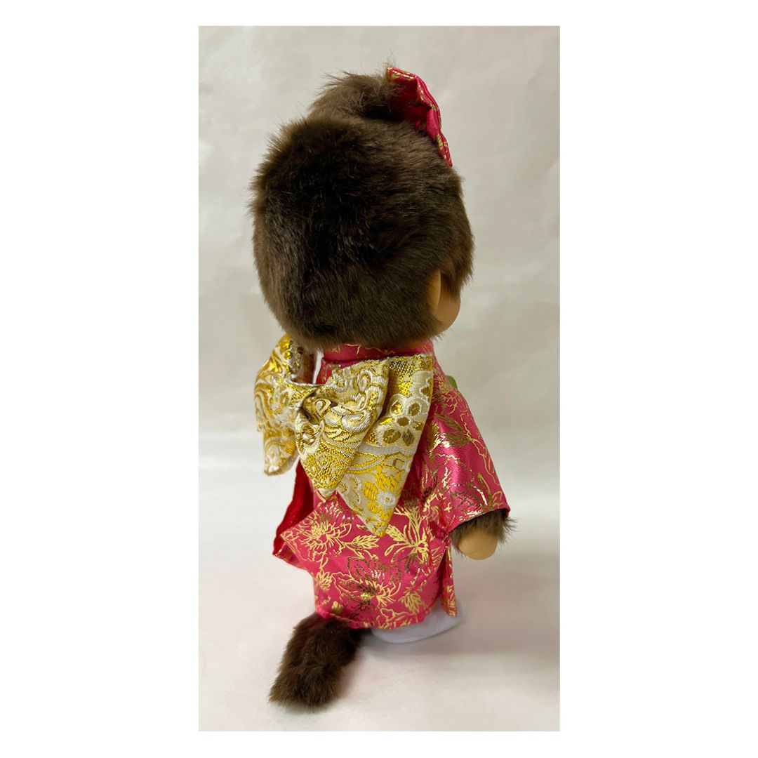 [PRE-ORDER] ตุ๊กตา ม่อนชิชิ ชุดกิโมโน ฟุริโซเดะ สีชมพู Size S H20 x W15 x D6 cm Furisode Monchhichi S girl นำเข้าจากญี่ปุ่น 振袖モンチッチ S 女の子