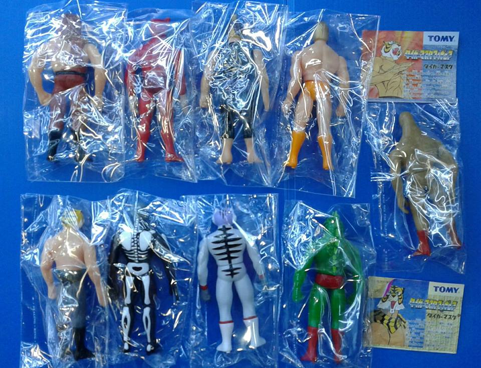Tomy Tiger Mask Soft Vinyl Figure 9 pcs