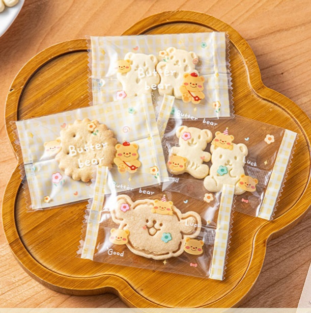 ถุงซีล ใส่ขนม คุกกี้ ลูกอม ขนาด 5.5x8.5 ซม.จำนวน 97-100 ใบ/แพ็ค (ชุดที่ 5/5)
