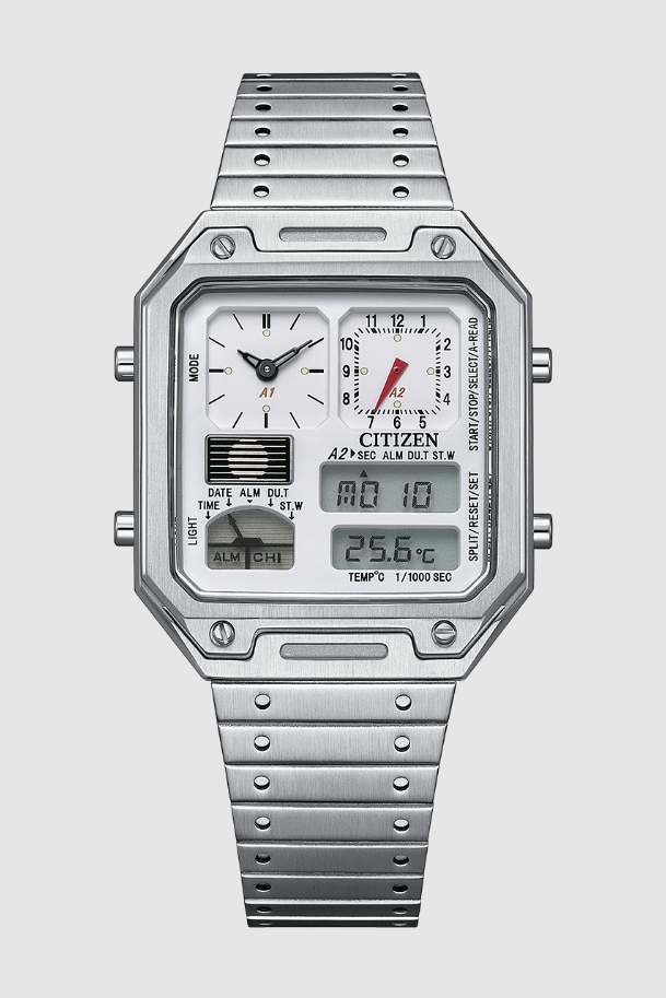Citizen JG2120-65A นาฬิกาผู้ชาย Record Label Thermosensor Digi-Ana Men's Watch