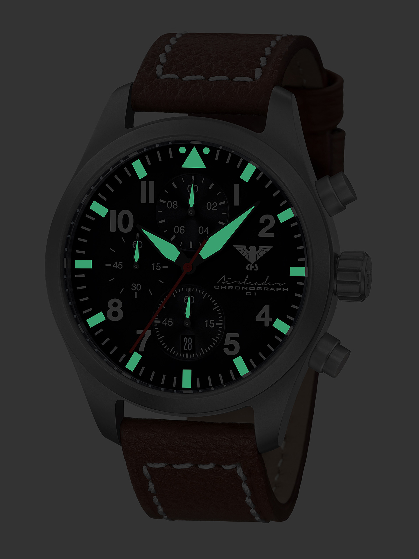 KHS Tactical KHS.AIRSC.LB5 นาฬิกา Airleader Chronograph Quartz Watch