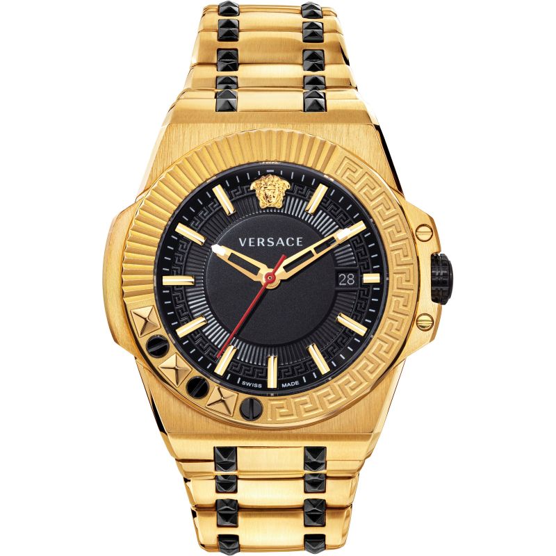 Versace VEDY00619 นาฬิกาผู้ชาย Chain Reaction Quartz Swiss Made Men's Watch