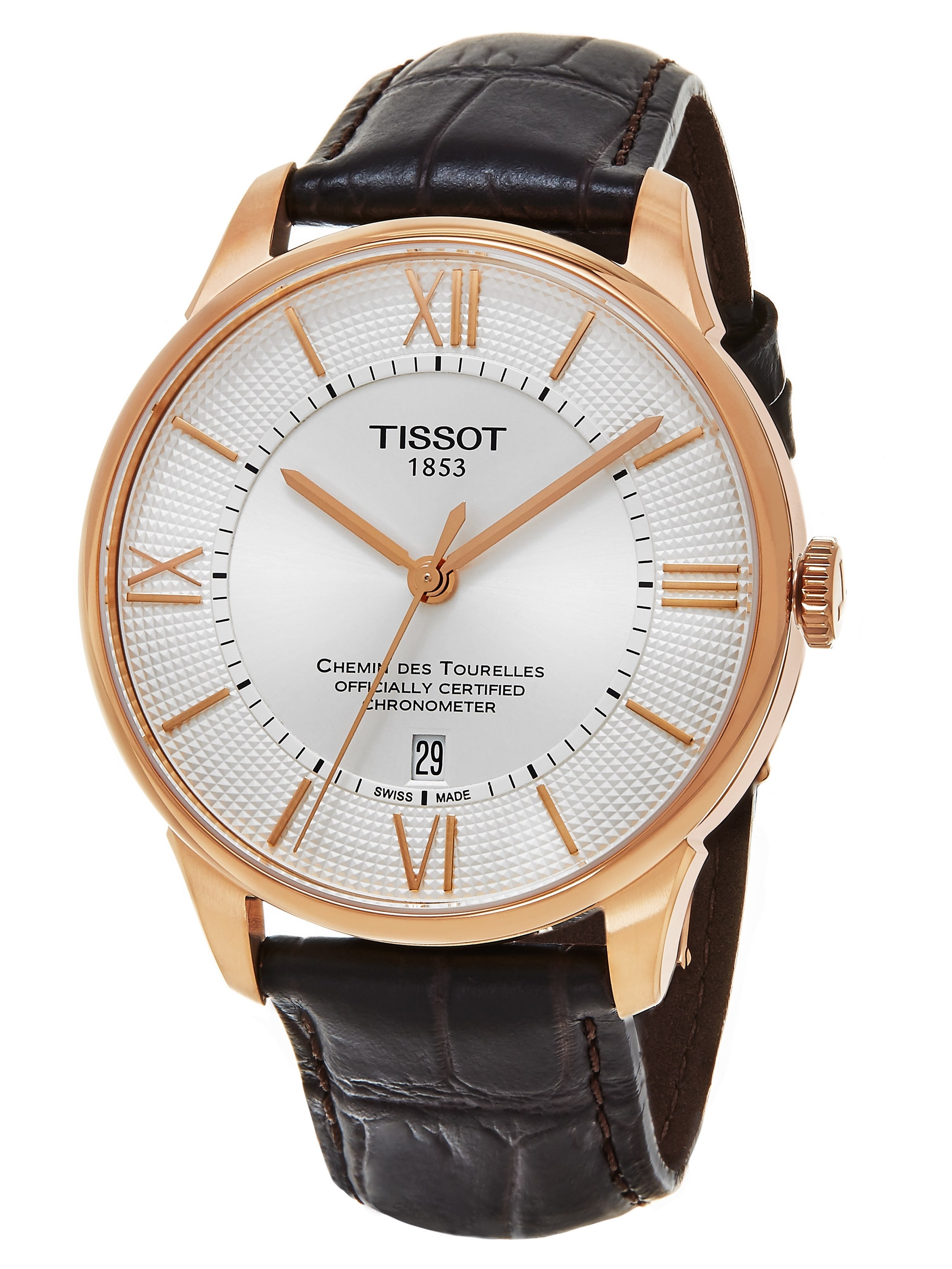 Tissot T099.408.36.038.00 นาฬิกาผู้ชาย T-Classic Chemin Des Tourelles Powermatic 80 COSC Men's Watch
