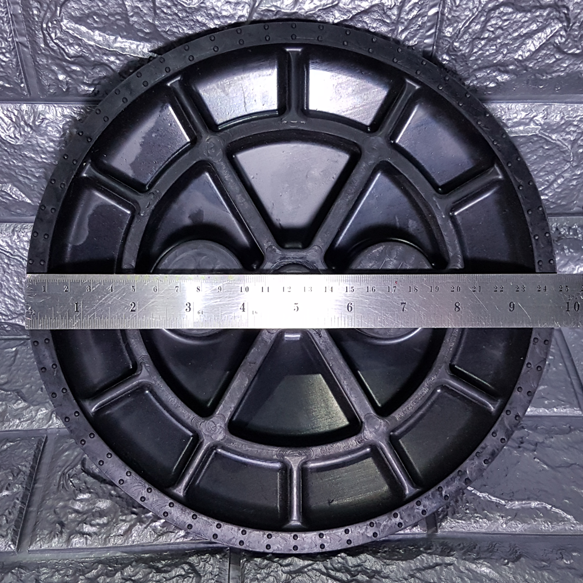 ฐานสลาลม3ทาง ตัว V แบบยาง 1.2KG ( 6ชิ้น )