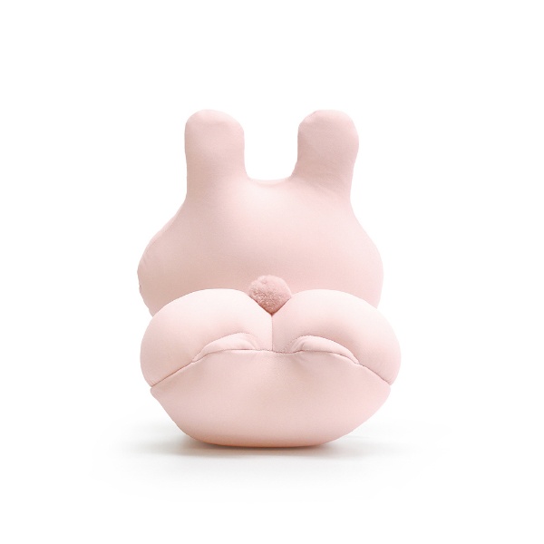 [PRE-ORDER] MOGU x Asamimi-chan Bead Cushion หมอนตุ๊กตา เม็ดบีด อาซามิมิจัง น้องกระต่าย หูยาว หน้ายิ้ม โชว์บั้นท้าย พร้อมกระเป๋าใส นำเข้าจากญี่ปุ่น ふにもち あさみみちゃん おしりまくら ＭＯＧＵ クリアピンク