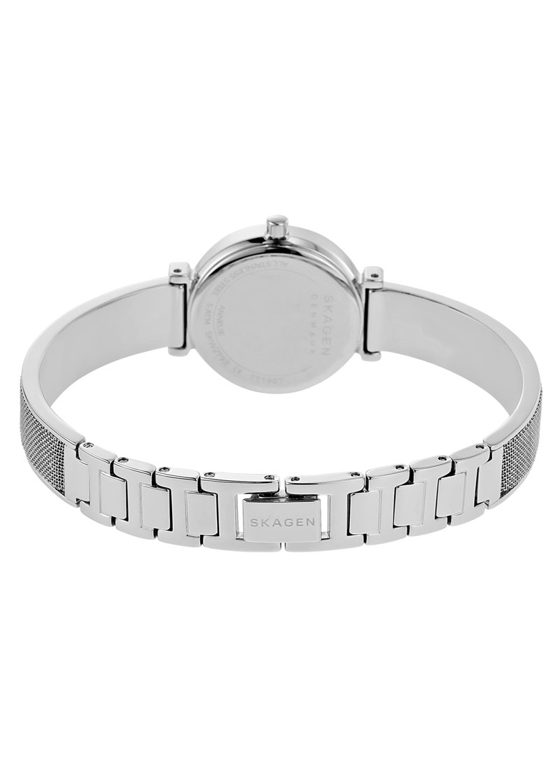 Skagen SKW2793 นาฬิกาผู้หญิง Annelie Silver-Tone Glitz Mesh Bangle Quartz Women's Watch