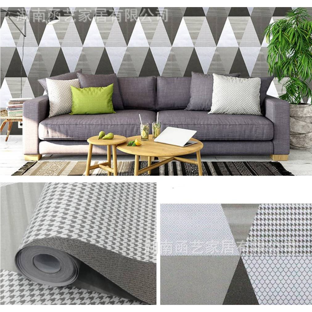 วอลเปเปอร์ติดผนัง ลายปูนเปลือย ลายอิฐ แนวลอฟท์ และลายอื่นๆ มีกาวในตัว ติดได้ด้วยตัวเอง กว้าง 45 ซม.ยาว 9.5-10 เมตร