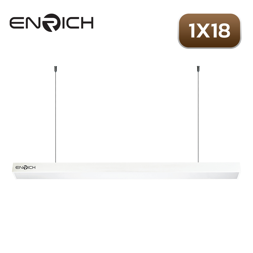 โคมไฟ ENRICH LINEAR T8 แขวนสลิง 1x18w