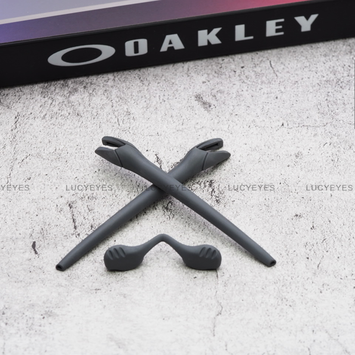 ชุดยางขาแว่น + แป้นจมูก OAKLEY OO9275, OO9208, RADAR EV PATH สีเทา