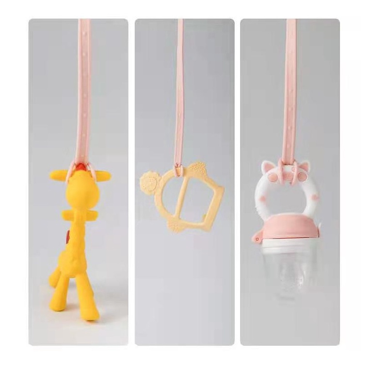 สายคล้องซิลิโคน food grade ยาว 44 ซม. สายคล้องจุกหลอกซิลิโคน สายคล้องยางกัดซิลิโคน