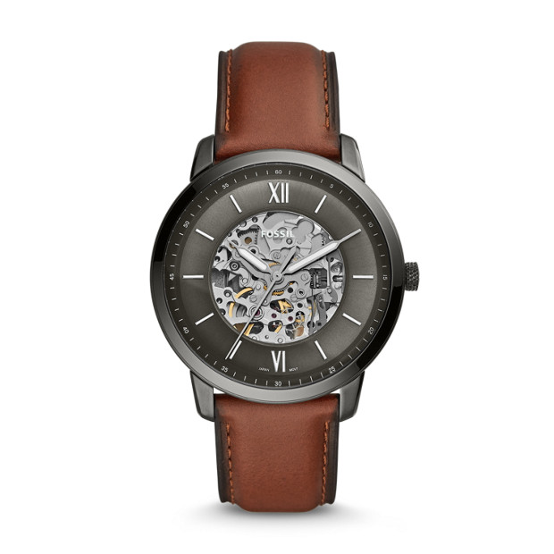 Fossil ME3161 นาฬิกาผู้ชาย Neutra Automatic Amber Leather Men's Watch