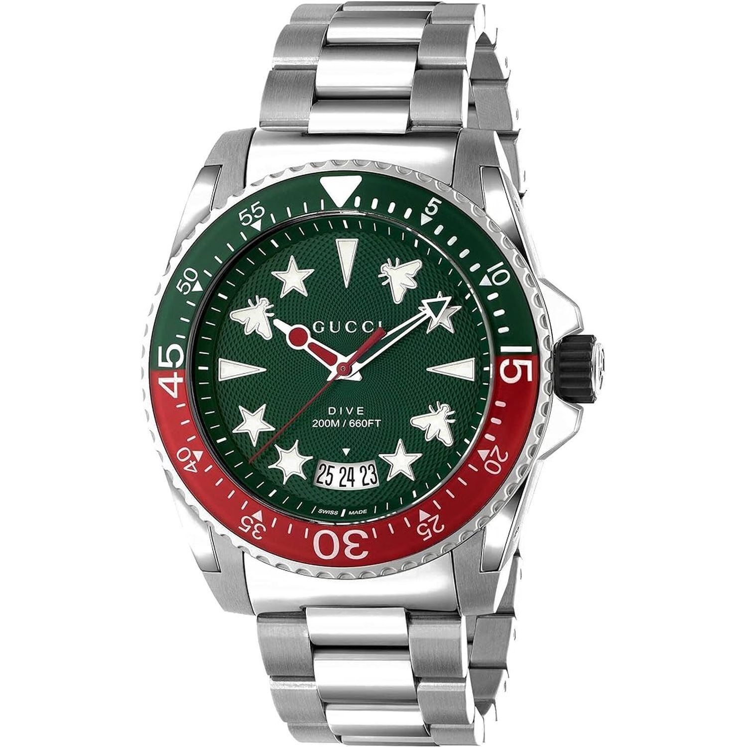 Gucci YA136222 นาฬิกา Dive Quartz Men's Watch