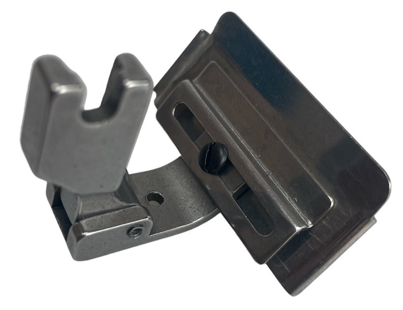 ตีนผีใส่เทป ขนาด 10มิลลิเมตร ถึง 25มิลลิเมตร สำหรับจักรอุตสาหกรรมเข็มเดี่ยวปรับขนาดได้ตามความกว้างของ เทปหรือลูกไม้