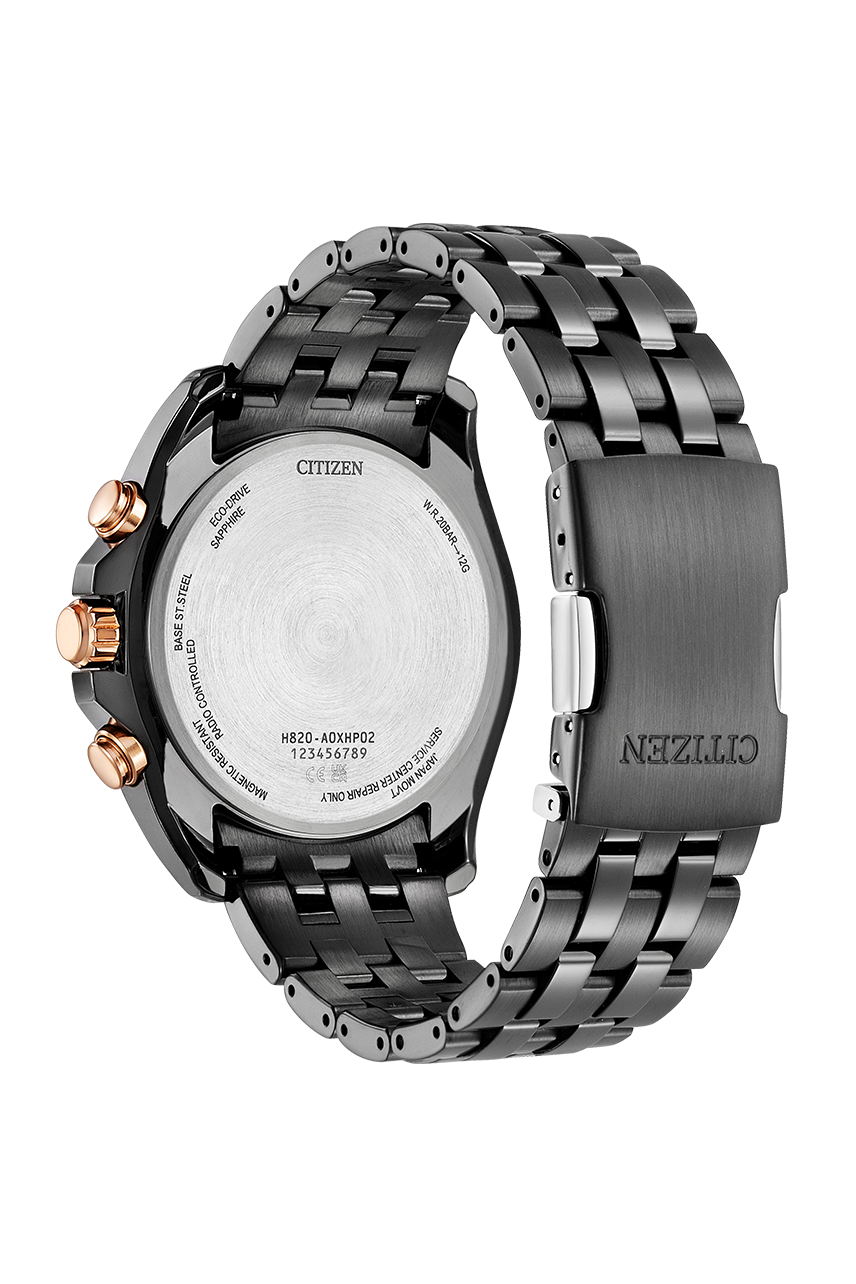 Citizen AT9128-87X นาฬิกาผู้ชาย Eco-Drive World Time Perpetual Alarm GMT Men's Watch