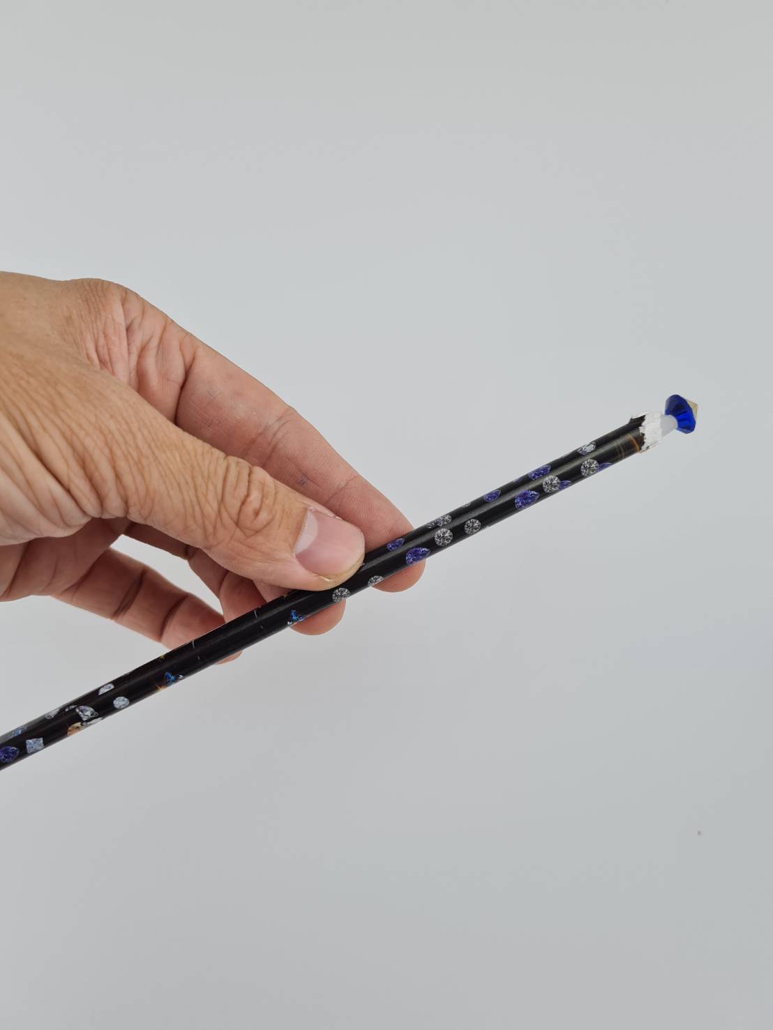 ดินสอจับเพรช แท่งเทียนจับเพรชทำจากซิลิโคนไม่ทำให้เพชรหมองใช้งานง่าย ยาว 9 นิ้ว ต่อแท่งสำหรับจับเพชรคริสตัล