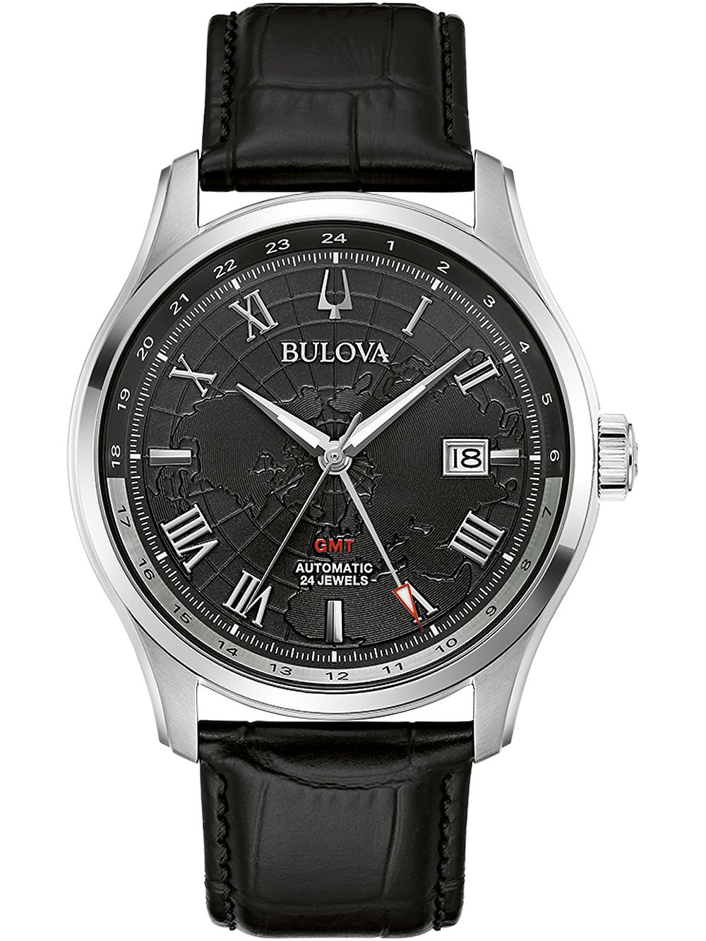 Bulova 96b387 นาฬิาผู้ชาย Wilton GMT Automatic Men's Watch