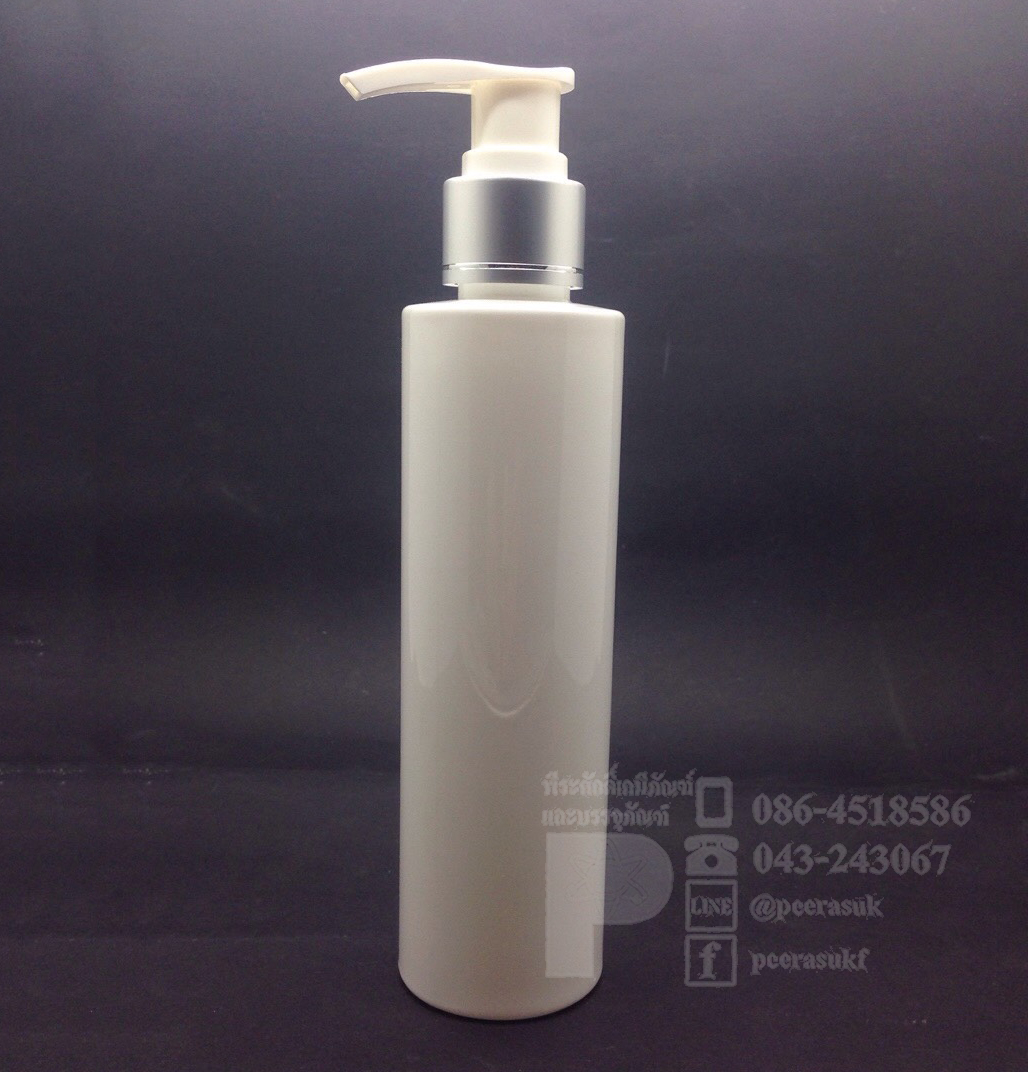 SA200 ml สีขาว+ปั้มเงิน แพคละ 10 ชิ้น