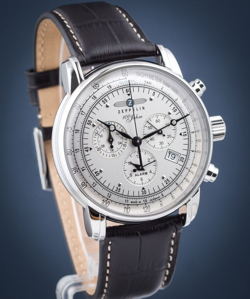 Zeppelin 7680-1 นาฬิกาผู้ชาย Zeppelin Model 7680-1, Series 100 Years Zeppelin ED.1 Chronograph Quartz Men's Watch Made In Germany
