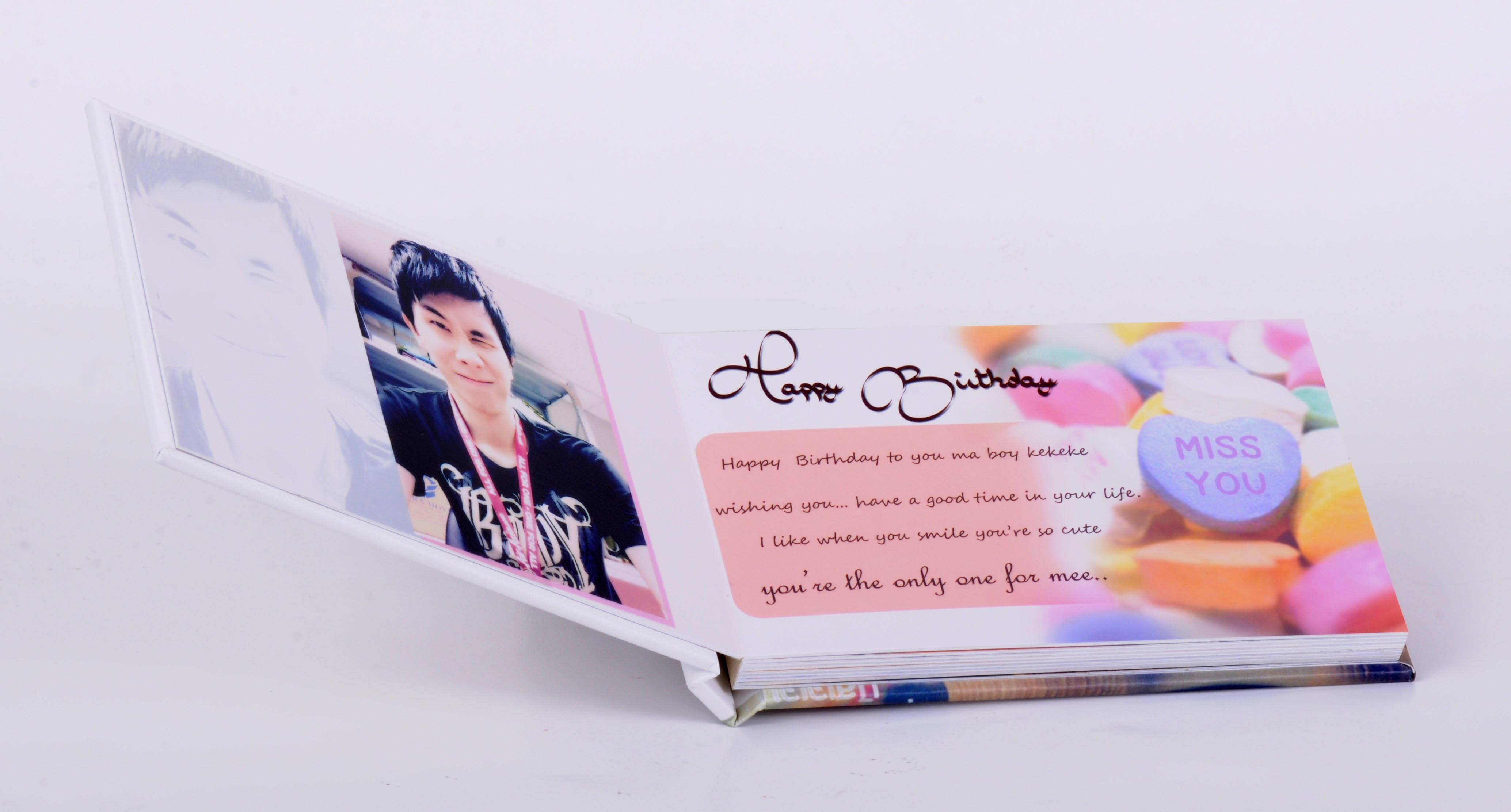ของขวัญวันเกิด PhotoBook ขนาด 4x6 นิ้ว แนวนอน 20หน้า ปกแข็งพิเศษ เคลือบร้อน สำเนา