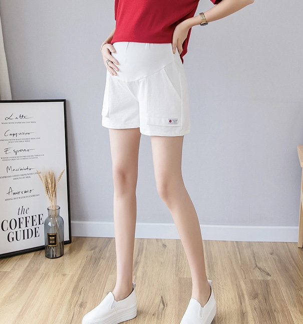 กางเกงคนท้องแฟชั่นเกาหลี ขาสั้น มากัน 5 สี มีผ้าพยุงครรภ์ ผ้านิ่มใส่สบายมากๆ M,L,XL,XXL