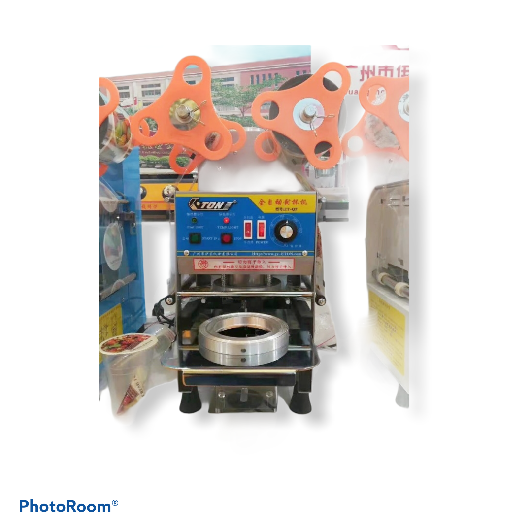เครื่องซีลปากแก้ว Fully Auto รุ่น Q7 Eton Et- Q7 full auto cup sealing machine