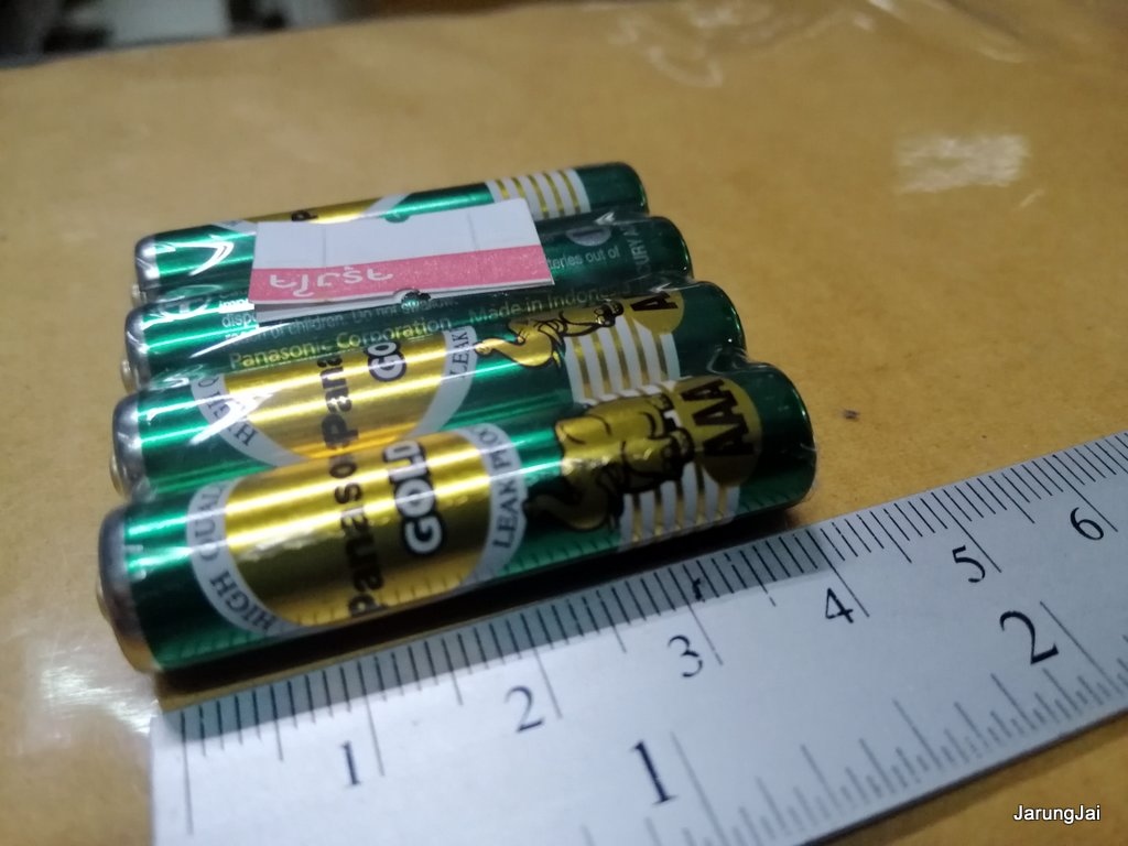 ถ่านไฟฉาย panasonic ของแท้ ก้อนสี่เหลี่ยม, AA และ AAA
