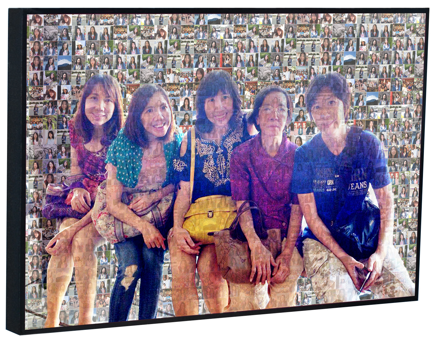 ภาพโมเสค กรอบลอย 16x20นิ้ว