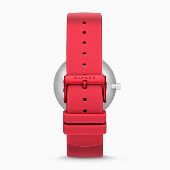 Skagen SKW1120 นาฬิกาผู้ชาย Aaren Kulor Three-Hand Multi-Colored Silicone Quartz + Set Watch Strap Men's Watch