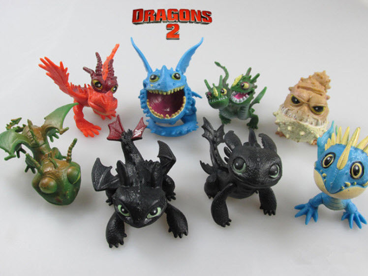 โมเดลรวมมังกร+ไวกิ้ง 16 ตัว