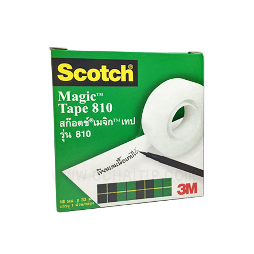 เมจิกเทป สก๊อตช์ No.810 3/4นิ้ว x 36หลา (Scotch Magic Tape)