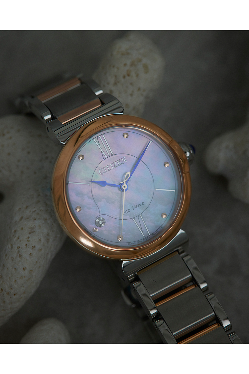 Citizen EM1074-82D นาฬิกาผู้หญิง Eco-Drive Citizen L Women's Watch