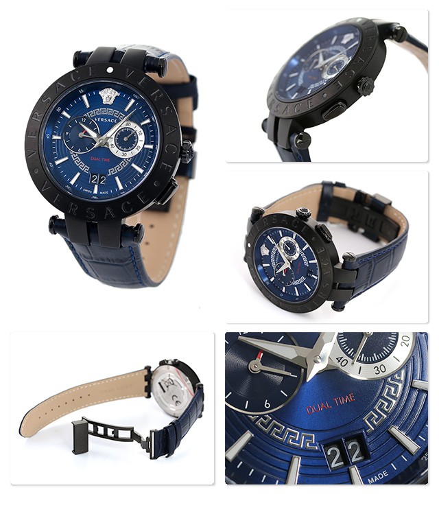 Versace VEBV00419 นาฬิกาผู้ชาย V-Race Chronograph Quartz Swiss Made Men's Watch