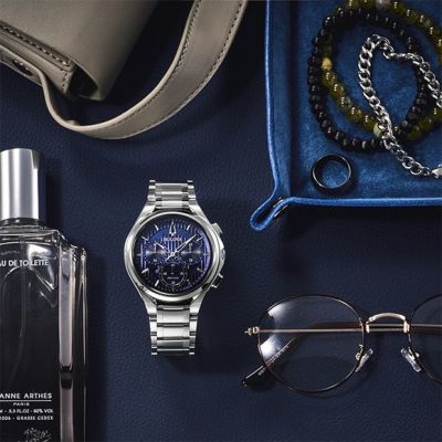 Bulova 96A302 นาฬิาผู้ชาย Curv Precision 262 kHz Quartz Chronograph Men's Watch
