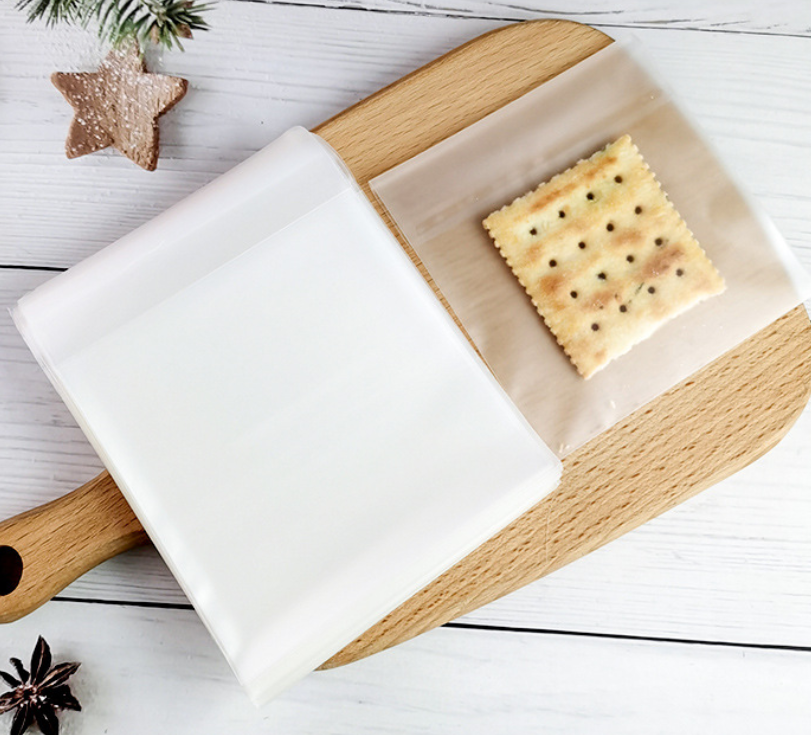 ถุงคุ๊กกี้ ฝากาว (ถุงใส ถุงขุ่น ถุงลายจุด) หลายขนาด จำนวน 95-100 ชิ้นต่อแพ็ค