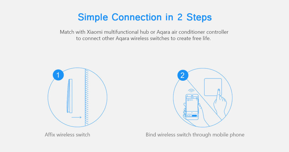 Xiaomi Aqara Wireless Switch (One Button) - สวิทซ์ไฟไร้สาย (1 ปุ่ม)