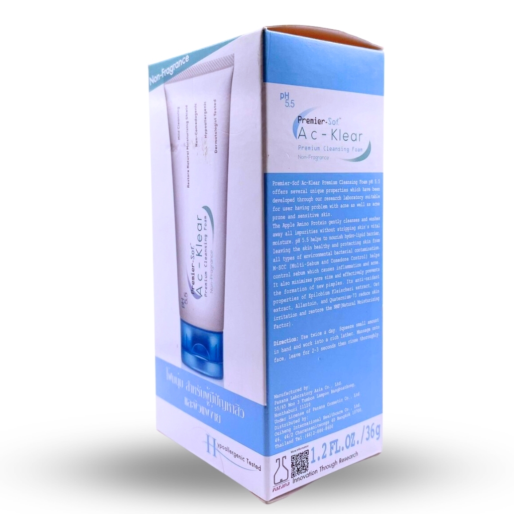 Premier- Sof Ac - Klear (โฟมล้างหน้า พรีเมียร์-ซอฟ แอค-เคลียร์)