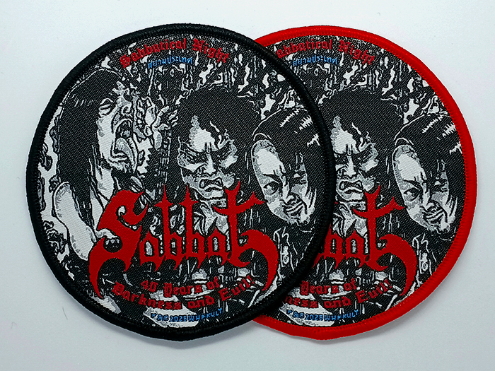 SABBAT 'Sabbatical Night - 40 Years of Darkness and Evil' Woven Patches